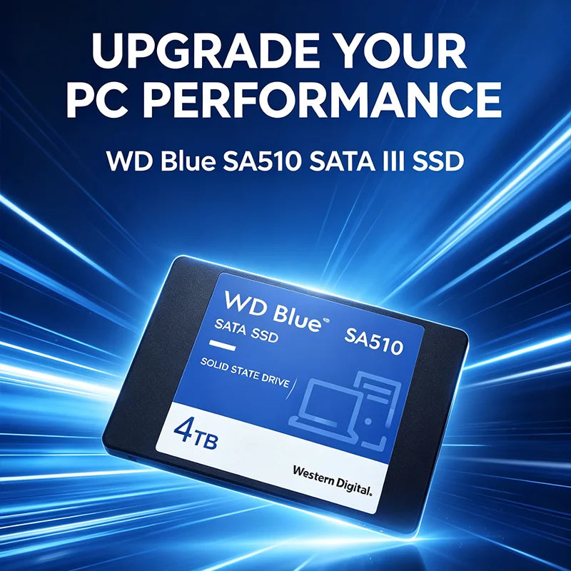 WD Blue SA510 2.5" SATA3 Internal SSD 1TB 2TB Original Western Digital Solid State Hard Drive For Notebook Desktop Computer