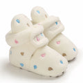 2022 Baby Autumn Winter Boots Baby Girl Boys Winter Warm Shoes Solid Fashion Toddler Fuzzy Balls First Walkers Kid Shoes 0-18M