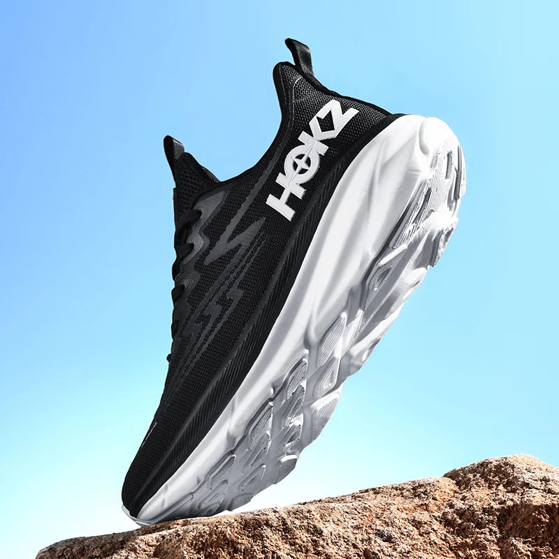 Men Full Carbon Plate Running Shoes Professional Marathon Racing Lightweight Bounce Cushion Breathable Sports Sneakers Unisex