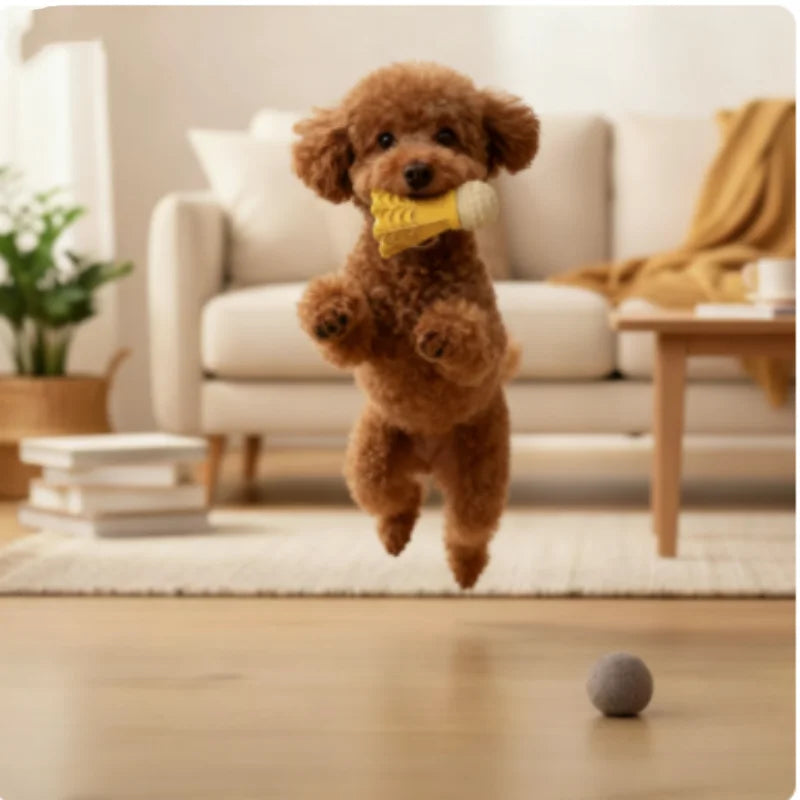 Badminton Shape Bite-Resistant Dog Toy Interactive Chew Toy Relieves Boredom Teeth Grinding Stick Puzzle for Dogs Self-Fun