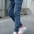 50%HOT2026 New Men's Casual Jogging Pants Solid Color Pocket Sports Trousers Street Hip Halen - View 7 | SAMAG