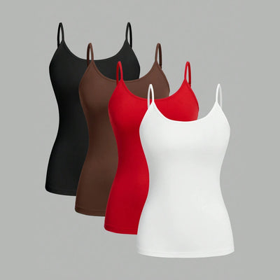 Women Solid Color Camisoles Vest Tank Tops Female Summer | SAMAG
