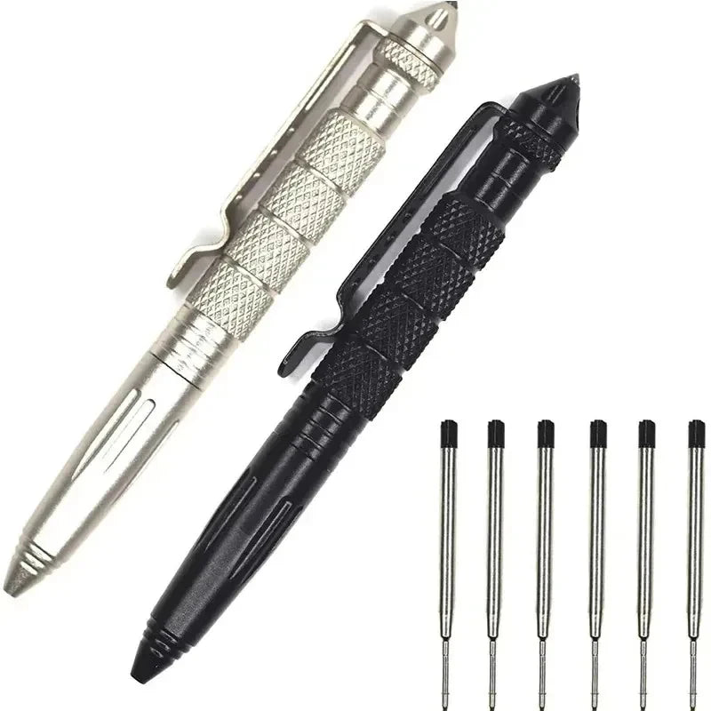 1-5PCS Multi Functional Tactical Pen High Quality Steel Anti Skid Portable Self Defense Pen Aluminum Glass Breaker Survival Tool