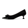 CHCH Women's High Heels Winter Anti Velvet Women's Shoes Business Dinner Black Heels 5cm