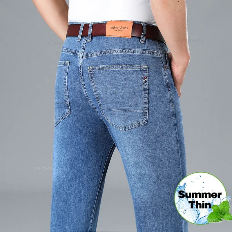 Summer Brand Business Casual Men's Straight Denim | SAMAG