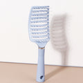 Curling brush - ergonomic handle, hollow design, durable rubber bristles, suitable for all types of hair