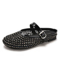 Luxury Shinny Diamond Women Mules Slippers Summer Shoes Crystal Footwear Rhinestones Slip On Brand Mary Jane Sandals Mesh Clogs