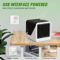 Portable Air Conditioners, USB Personal Mini Air Conditioner with 3-Speed, Evaporative Air Cooler with Touch Screen, Portable Ac Unit Fan for Room, Tent, Bedroom, Car, RV, And Camping