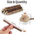 33pk Catnip & Silvervine Sticks - Natural Chew Toys w/ 3 Mouse Toys
