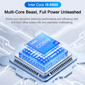 LENO 14.1" Ultra Slim Laptop 32GB 2TB Gaming Computer PC  Intel Core i9-9900 Windows11 Gamer office Ultra Slim Notebook 1080P HD