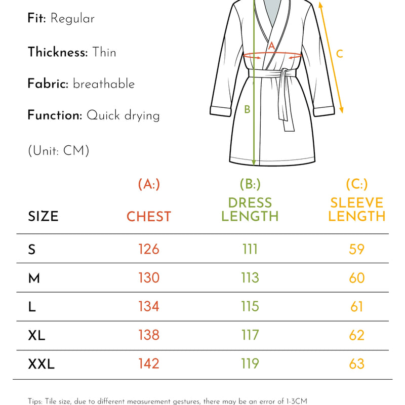 Spring and Autumn Quick Dry Digital Printed Casual Comfortable Shower Robe Sleepwear, Men's Trendy Long Nightgown