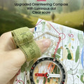 KANPAS Basic and Beginner's Orienteering thumb compass, Orienteering Primary Compass, MA-40-FS, Durable Sport Compass