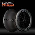 ELITEWHEELS 700C Carbon Disc Wheel AERO Shape UD Matte Wide Wheels Clincher Tubular Tubuless Triathlon bike TT-Wing