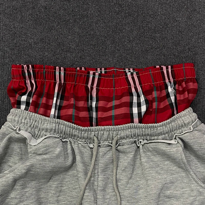 Women's Spring Checkered Double - Waisted Casual Pants - View 4 | SAMAG
