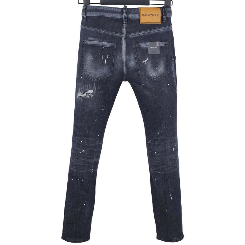 6060 Four Seasons New Men's Washed Ripped Patch Old | SAMAG