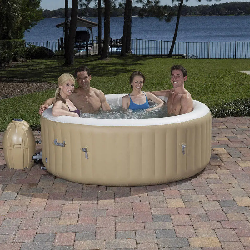 High Quality Hot Sale Brown Inflatable Bath with Machine for Hot SPA
