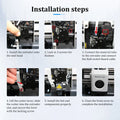 Complete Full Extruder Mechanism Kit with Gear for Bambu Lab P1P P1S 3D Printer High Precision Durable Replacement Parts