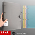 NONE Four Hole A4 Punched Binder 4-hole Folder Data Book Storage Book Clip Shell Insert Bag Paper Binding clip Office Notes
