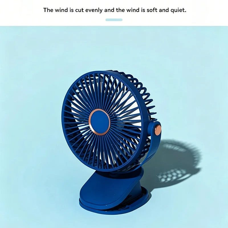 New 3 in 1 Portable Mini Clip Fan Rechargeable Air Circulator Wireless Electric Fan With Led Light Clip-on Home handheld Fan