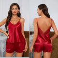 Sexy Backless Deep V Lace Luxury Summer Sleepwear Set | SAMAG