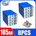 1-16pcs  Grade A 3.2V 105Ah New LiFePO4 battery Lithium iron phospha DIY 12V 24V 48V Electric Car Solar Inverter Boat Batteries