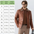 Faux Fur Faux Leather Men Jacket Thickened Plush Lining Warm PU Leather Jacket Brown Leather Jacket Winter Faux Fur Collar Coat
