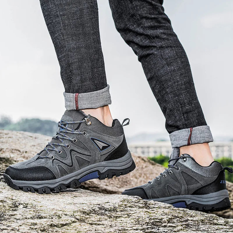 Men Hiking Shoes All-terrain Outdoor Sports Shoe Breathable Wear-resistant Mesh Non-slip Hiking Shoe Outdoor Man Cycling Shoes