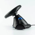 4 in 1 Wired Steering Wheel with Pedals and Shift joystick, Built-in Dual Motors,180 Degrees Racing Wheel for PS3,PS2 & PC