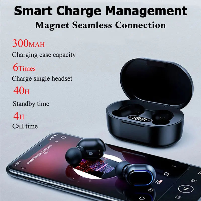 TWS Bluetooth Earphones Wireless bluetooth headset Noise Cancelling Headsets With Microphone Headphones For Xiaomi Samsung