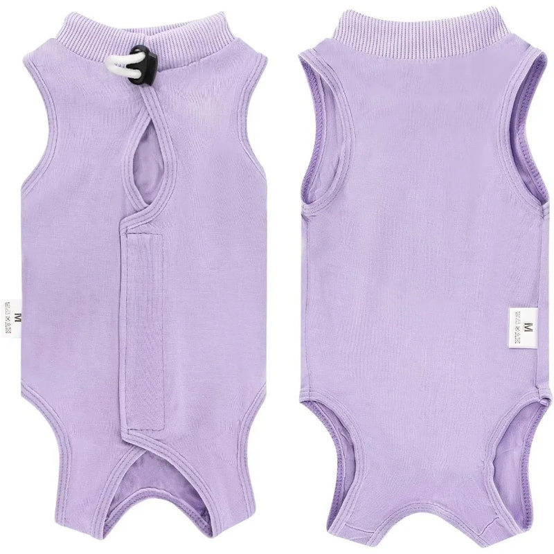 Cat Surgery Recovery Suit - Anti-Licking Onesie for Abdominal Wounds, Spay/Neuter Recovery Bodysuit for Cats & Kittens