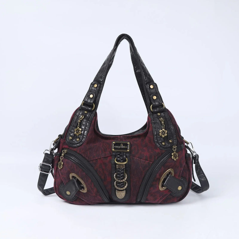 Women Handbags Leopard Bag Top-handle Handbag Fashion Satchel Dumpling Pack Shoulder Bag Tote Bag Hobos Large Purse