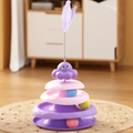 Pet Three-layer ball cat Turntable Octopus-shaped teasing cat stick to relieve boredom toys Fun Puzzle Game pet supplies