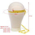 Alileader Training Mannequin Head Canvas Block Head Display Styling Mannequin Manikin Head Wig Stand Free Get T Needle Holder