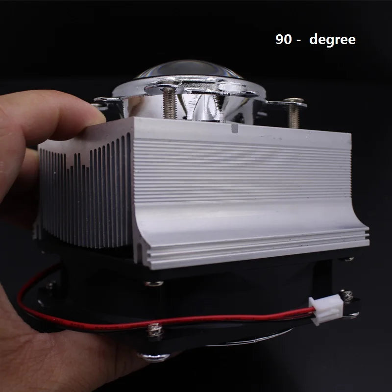 100W LED Aluminium Heat Sink Cooling Fan+60degree 90degree 120degree44mm Lens + Reflector Brack