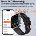 Health managed Non-Invasive Laser Physiotherapy Smart Watch Blood Pressure Uric Acid Call ECG+PPG 650nm Laser Smart Watch 2026