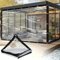 Thick Transparent PVC Tarp Heavy Duty Waterproof Weatherproof Cover for Outdoor Patio Garden Balcony Greenhouse and Rain Shelter