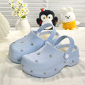 Summer New Casual Style Star Thick Bottom Baotou Slippers for Women Wearing Lazy Outerwear, One Step Stepping Cool Slippers