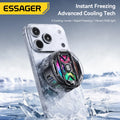 Essager Magnetic Back-Clip 2-in-1 Phone Cooler 3 Speed TEC Cooling RGB Digital display heat sink  Phone Cooler for iPhone Gaming