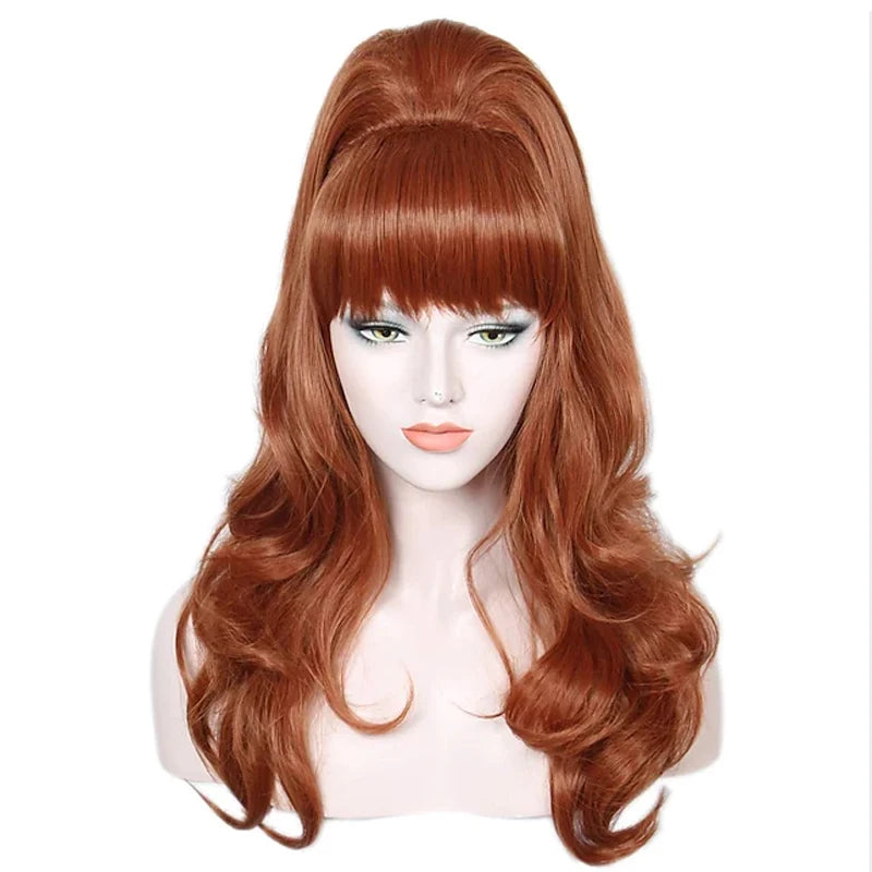 HAIRJOY Beehive  Wig Womens Curly  Long Heat Resistant Synthetic Hair Cosplay Wigs