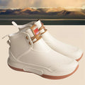 Men Rain Boots Outdoor Work Boots New Fashion Waterproof Fishing Shoes Platform Non-slip Rubber Shoes Lace-up Couple Rain Shoes
