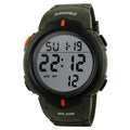 SKMEI 1068 Calendar PU Strap 5Bar Waterproof Digital Watch reloj hombre Outdoor Sport Watch Men Big Dial Fashion Simple Watches