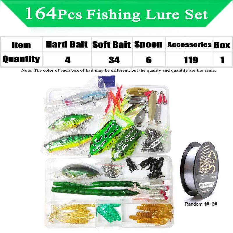 Fishing Lure Kit Soft and Hard Bait Set Gear Layer Minnow | SAMAG