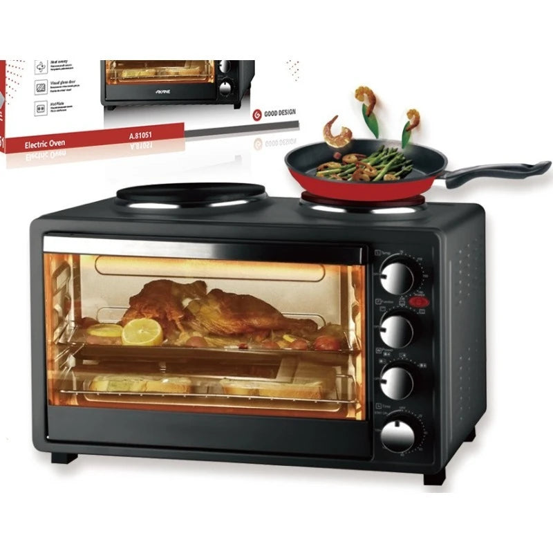 European-standard Dual-element Electric Oven—40L Large-capacity Home Oven Featuring Top and Bottom Heating.