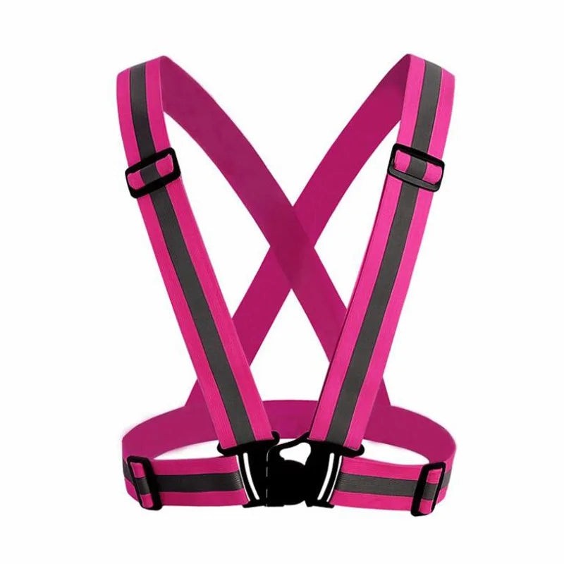 Unisex Night Running Suspender Reflective Suspenders For Men Women Colorful Adjustable Luminous Wide Braces Youth Sport Belt