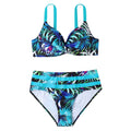 Botanical Print Tankini Swimwear Women'S Bikini Set | SAMAG