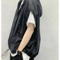 Men's Summer New Loose Thin Fashionable Vest Design Sense Top Hoodie Trendy Outerwear Casual Youthful Style Daily Wear