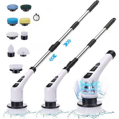 Electric Cleaning Brush:9-in-1 Head, Rotates Flexibly | SAMAG
