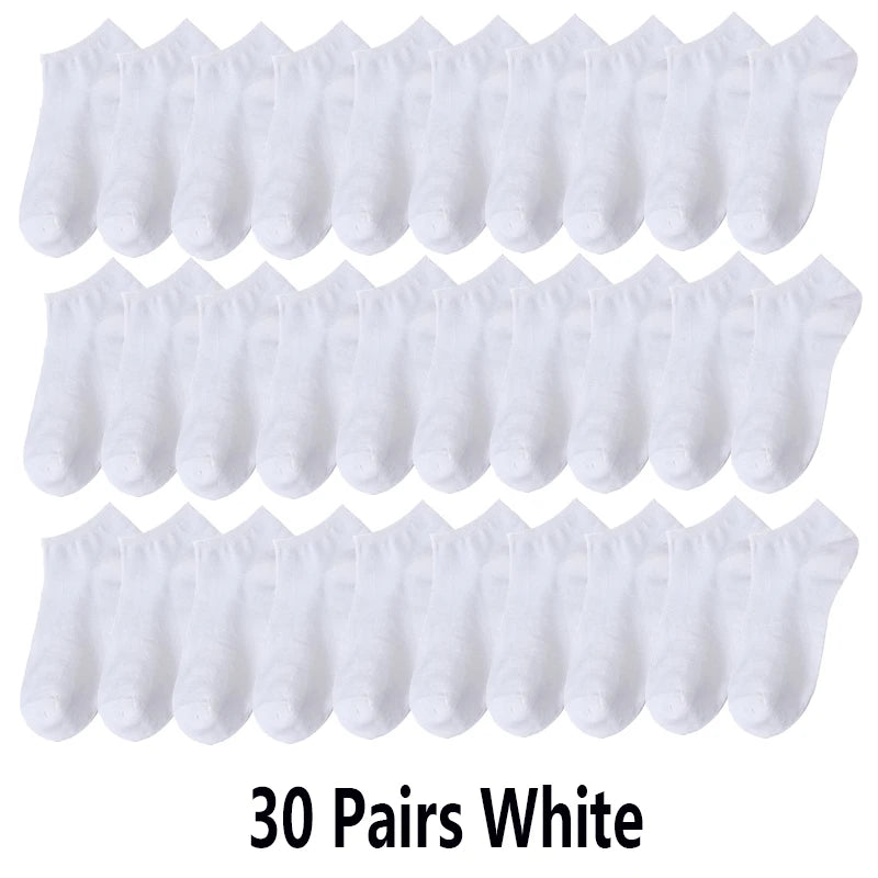 10/20/30 Pairs Unisex Comfort-Fit Ankle Socks Men Women | SAMAG
