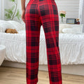 Single Pair of Autumn Women's Pajamas, Casual Plaid | SAMAG