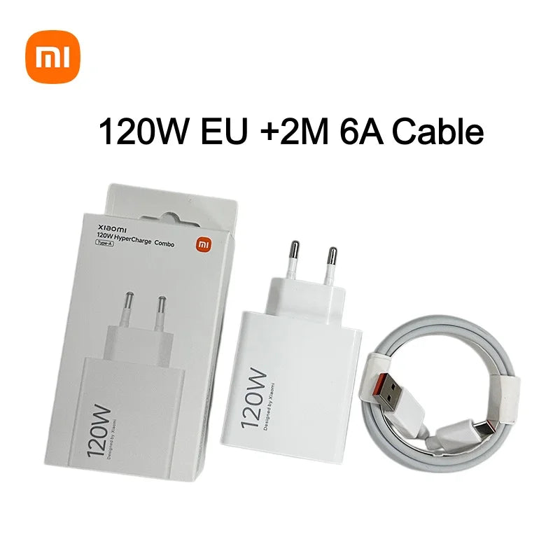 Original Xiaomi 120W 100W Charger Fast Charging Turbo Charger Type C Cable Xiaomi 17 17T 15 15T 14 POCO X8 X7 Pro Redmi Note 15
